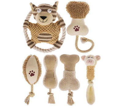 6-Pack Plush Dog Toy Collection Toys Dog Products 44 $ Whiskers