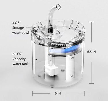 68 fl oz Large Automatic Pet Water Fountain - Dual Mode Petcare Cat Feeders 42 $ Whiskers