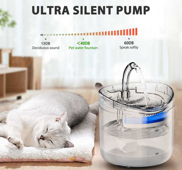 68 fl oz Large Automatic Pet Water Fountain - Dual Mode Petcare Cat Feeders 42 $ Whiskers