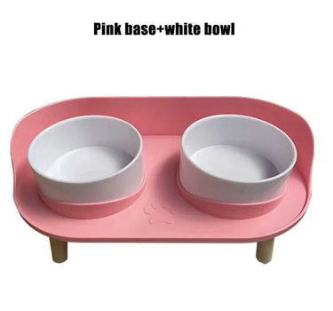 Adjustable Double Bowls Pet Feeder Cat Feeders 22 $ Whiskers