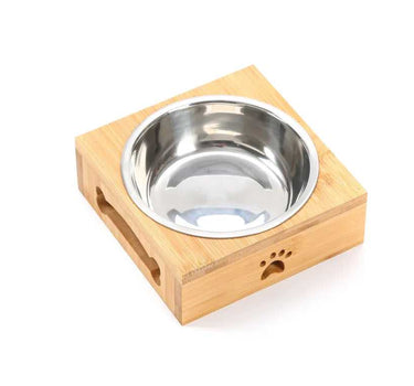 Bamboo Pet Bowl for Cats and Dogs Cat Feeders 39 $ Whiskers