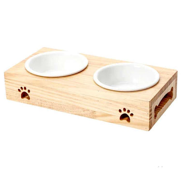 Bamboo Pet Bowl for Cats and Dogs Cat Feeders 39 $ Whiskers