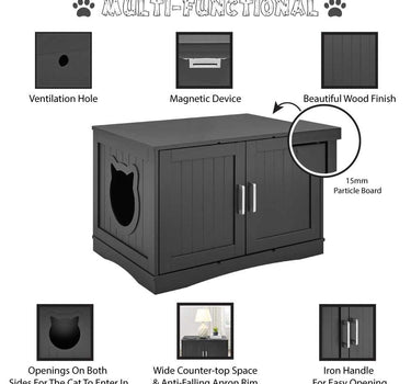 Cat Litter Box Enclosure Furniture Pets Cat Product 99 $ Whiskers