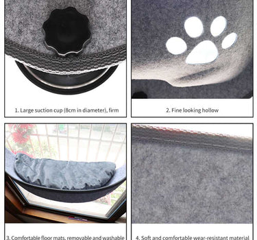 Cat Window Hammock with Suction Cups Petcare Cat Product 277 $ Whiskers