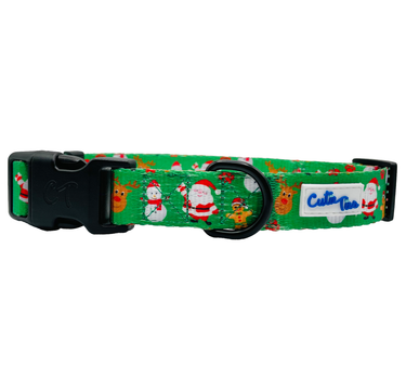 Christmas Green Holiday Dog Collar Leashes, Collars & Petwear Dog Collar 10 $ Whiskers