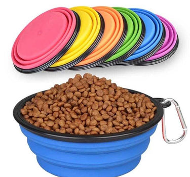 Collapsible Silicone Travel Pet Bowl Petcare Cat Product 17 $ Whiskers