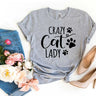 Crazy Cat Lady T-shirt T-shirts Pet Parents 21 $ Whiskers