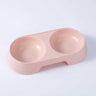 Double Plastic Macaron Pet Bowl 12 Cat Feeders Whiskers