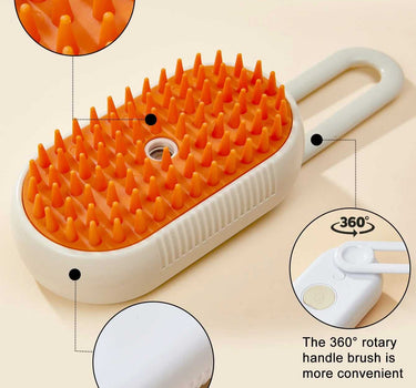 Folding Steam Spray Massage Brush for Pets Other Cat Care 19 $ Whiskers