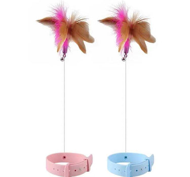 Interactive Feather Teaser Wand with Bell for Cats 12 Cat Product Whiskers