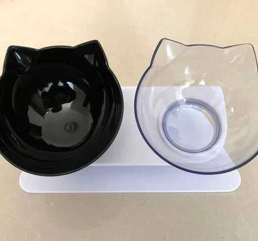 Non-Slip Double Pet Bowl 6 Cat Feeders Whiskers