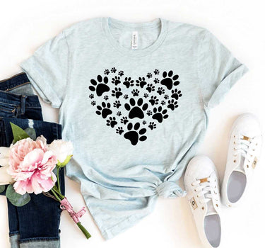 Paw Heart T-shirt 21 T-shirts Pet Parents Whiskers