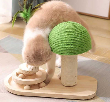 Pet Tree Scratching Post with Toy 55 Toys Cat Product Whiskers