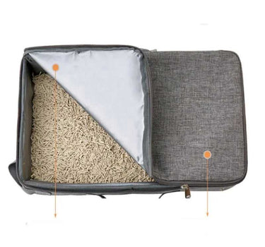 Portable Waterproof Foldable Cat Travel Litter Box with Lid and Zipper Cat Product 19 $ Whiskers