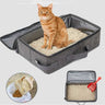 Portable Waterproof Foldable Cat Travel Litter Box with Lid and Zipper Cat Product 19 $ Whiskers