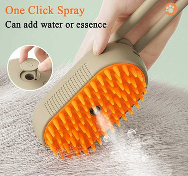 Steamy Cat Brush 3 in 1 Electric Anti-splashing Cat Brush with Steam 25 Pets Cat Care Whiskers