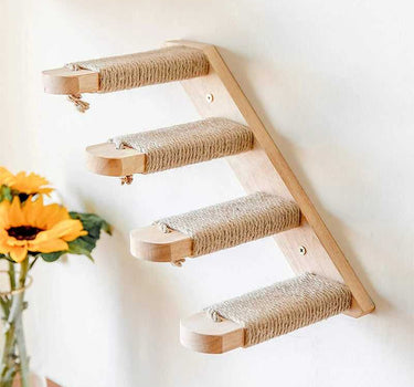 Wall Mounted Cat Furniture Wooden Cat Shelves Perches 58 Cat Product Whiskers